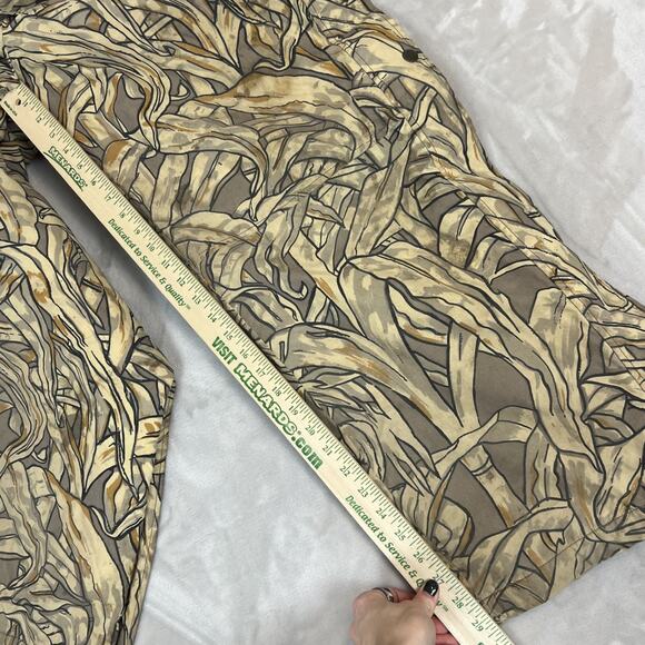 VTG Cornfield Camo Overalls Mens Large Insulated Hunting Bibs Outdoor Utility - Picture 11 of 16